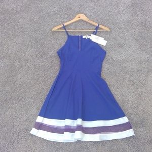Blue and White Sun Dress
